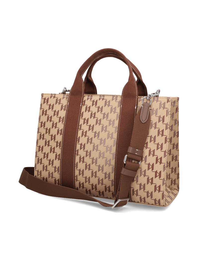 KARL-LAGERFELD-K/RSG-SQUARE-MONO-MD-TOTE-rjava