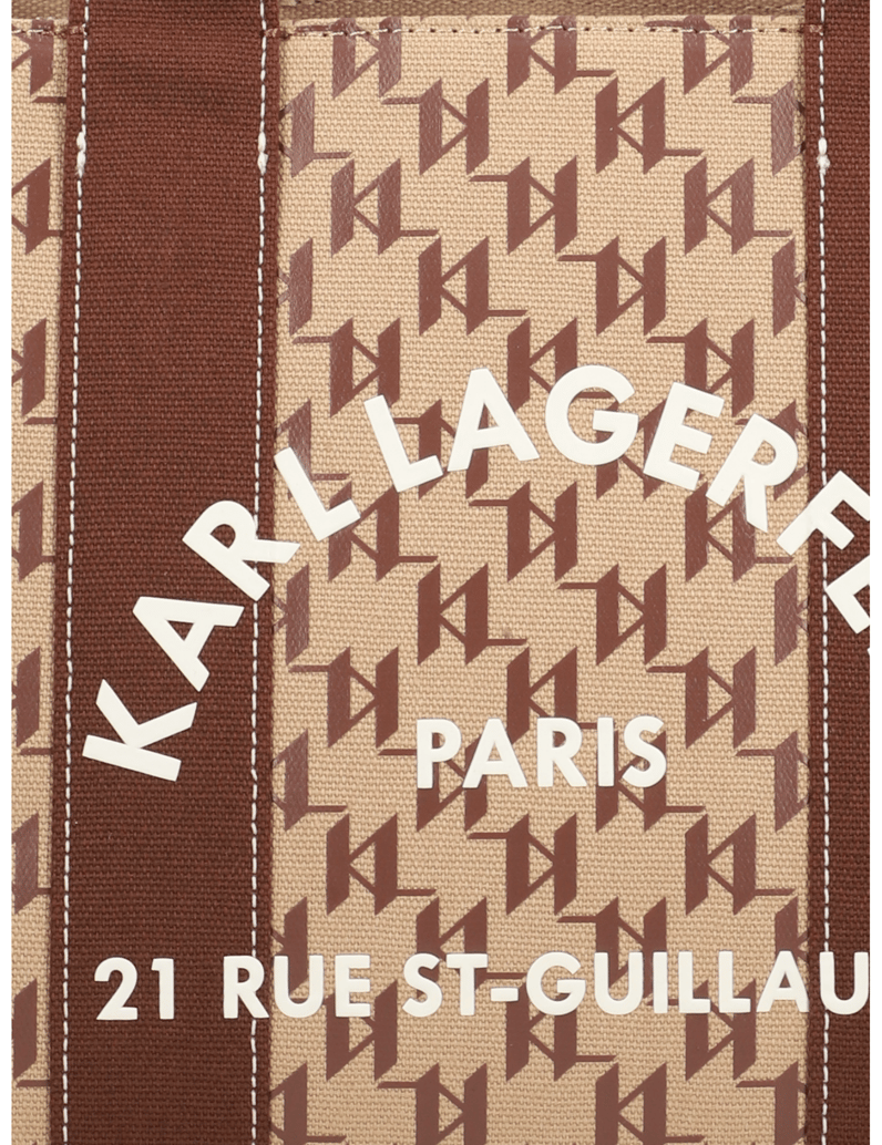 KARL-LAGERFELD-K/RSG-SQUARE-MONO-MD-TOTE-rjava