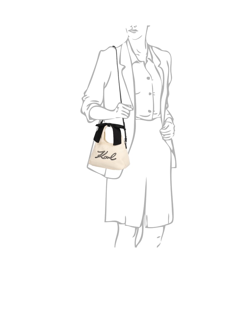 KARL-LAGERFELD-K/SIGNATURE-RIBBON-BOW-SHP-bež