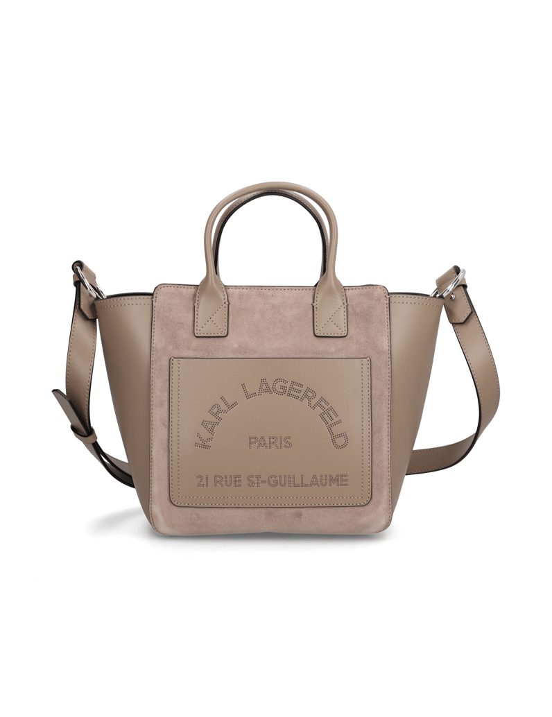 KARL-LAGERFELD-K/DAILY-SM-TOTE-SUEDE-bež