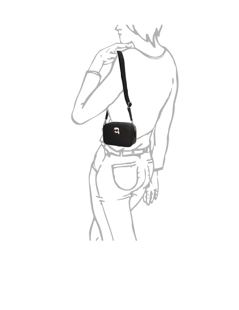 KARL-LAGERFELD-taška-cez-rameno-čierna