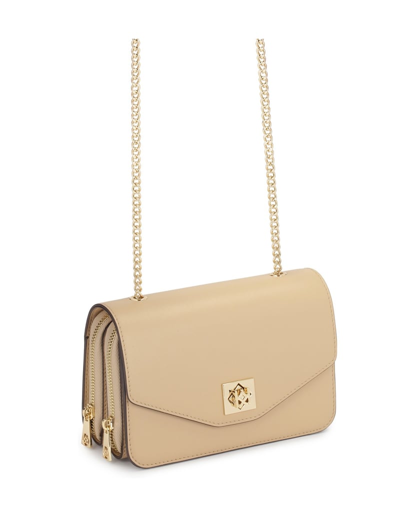 Kazar-Beige-Akkordeon-Posttasche-mit-Klappe-beige