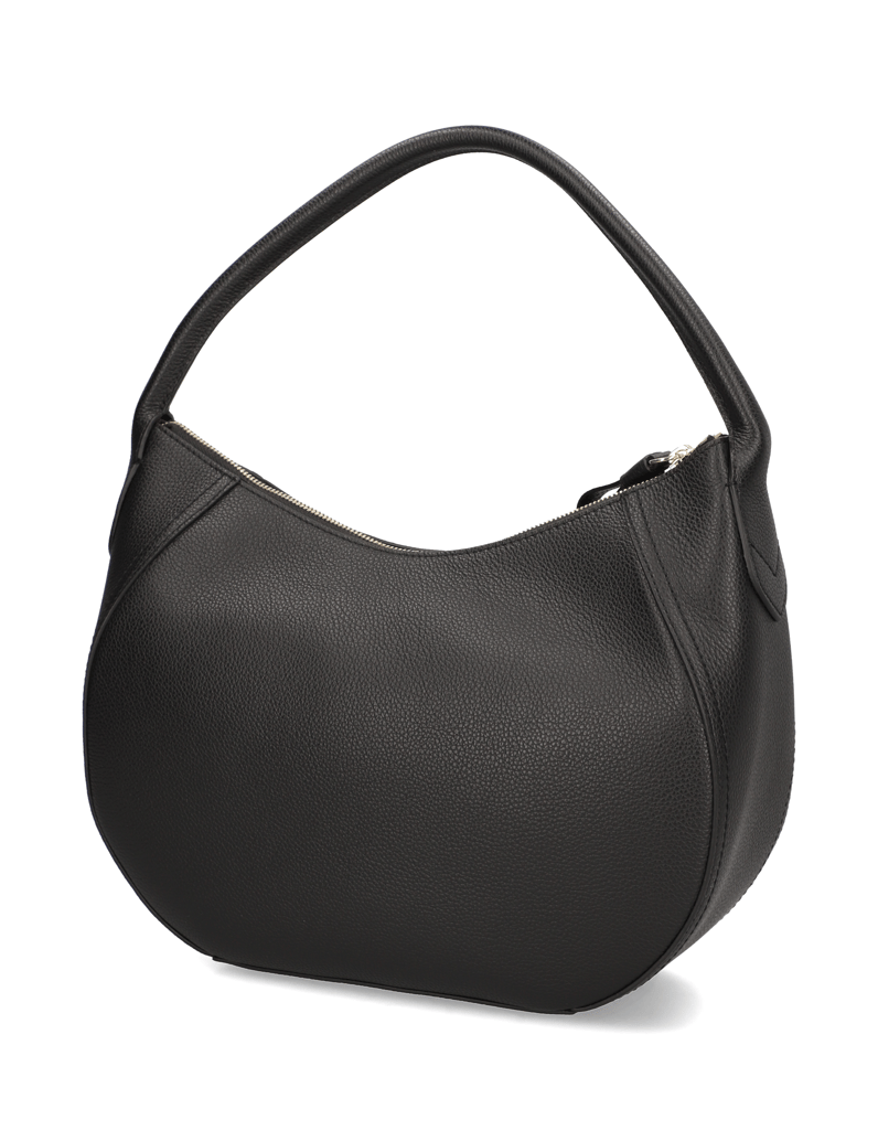 BOSS-hladká-koža-taška-cez-rameno-čierna