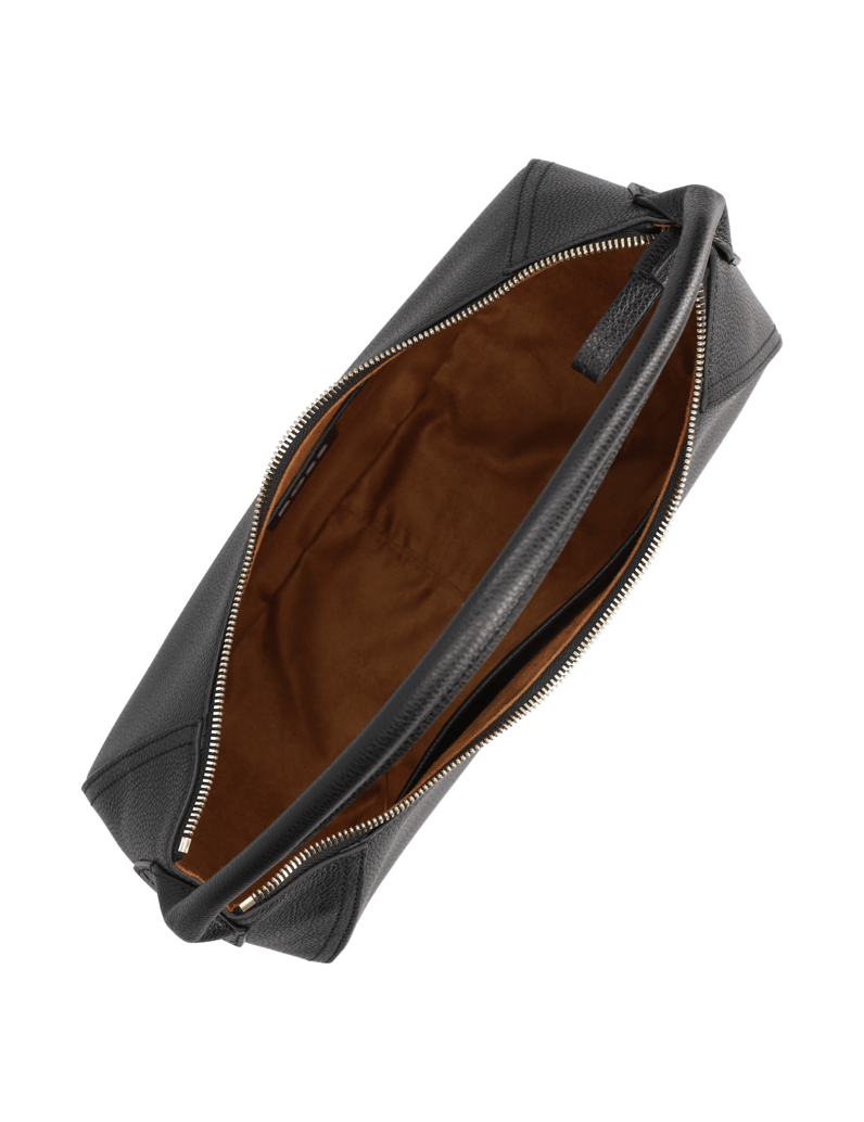 BOSS-hladká-koža-taška-cez-rameno-čierna