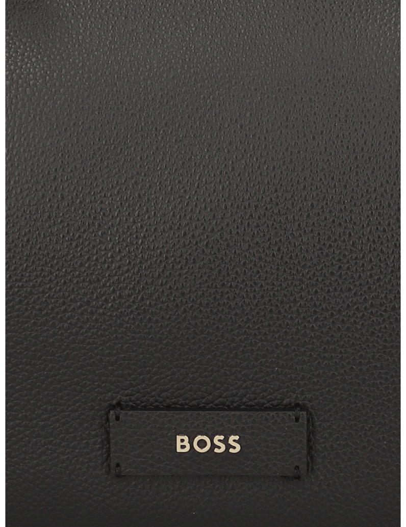 BOSS-hladká-koža-taška-cez-rameno-čierna