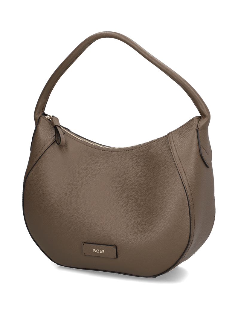 BOSS-hladká-koža-taška-cez-rameno-čierna