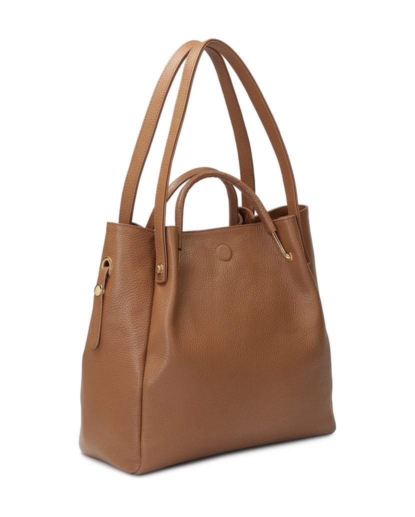 Kazar-Große-braune-Handtasche-mit-Originalgrif-braun