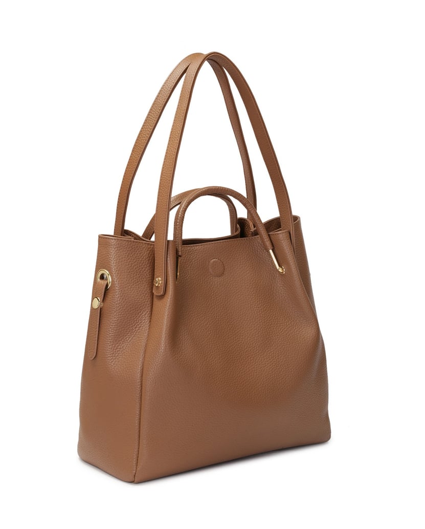 Kazar-Große-braune-Handtasche-mit-Originalgrif-braun