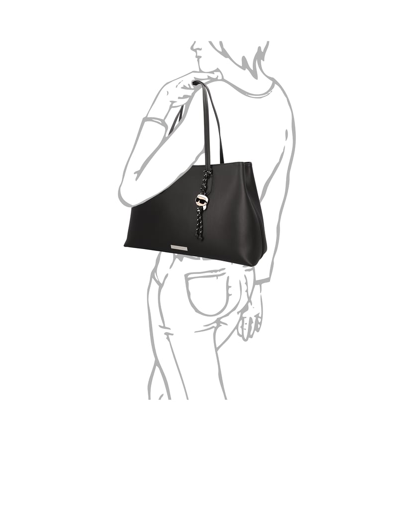 KARL-LAGERFELD-IKON-SMOOTH-LG-TOTE-schwarz