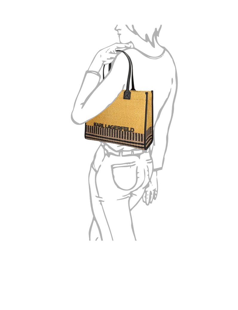 KARL-LAGERFELD-K/SKUARE-RAFFIA-LG-TOTE