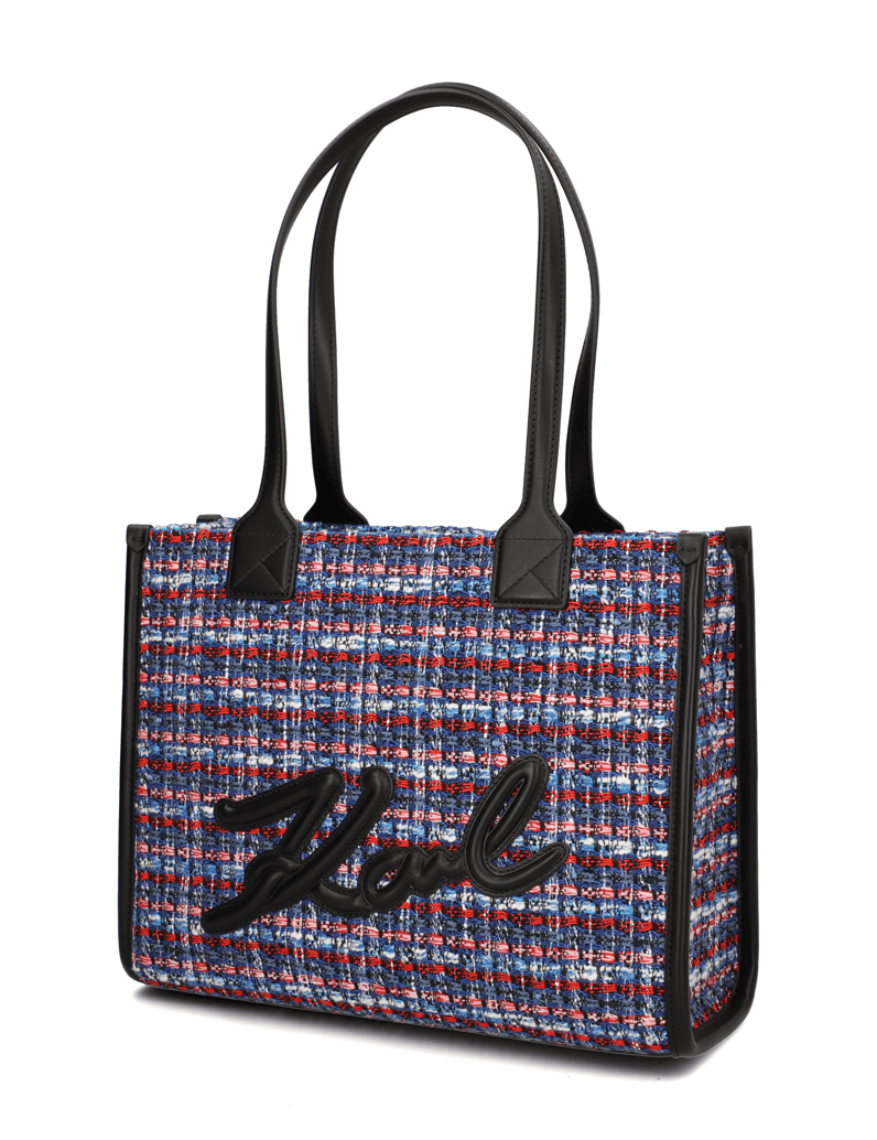 KARL-LAGERFELD-kabelka-Shopper-modrá