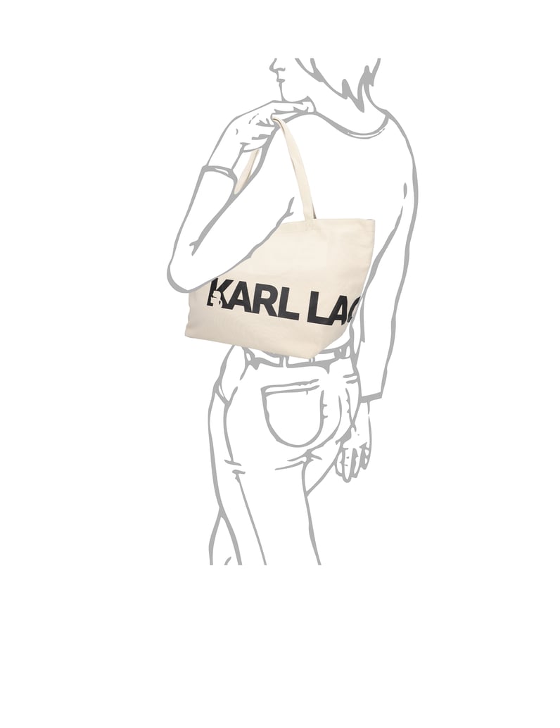 KARL-LAGERFELD-K/Essential-Big-Logo-shopper-beige