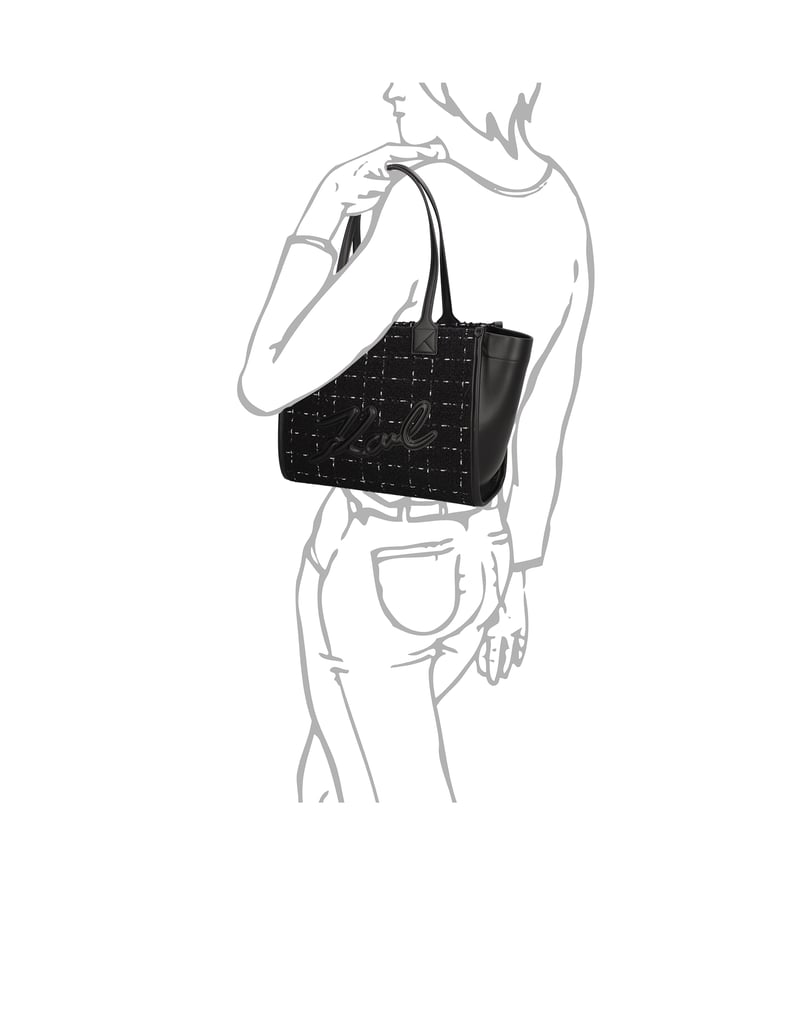 KARL-LAGERFELD-kabelka-Shopper-černá