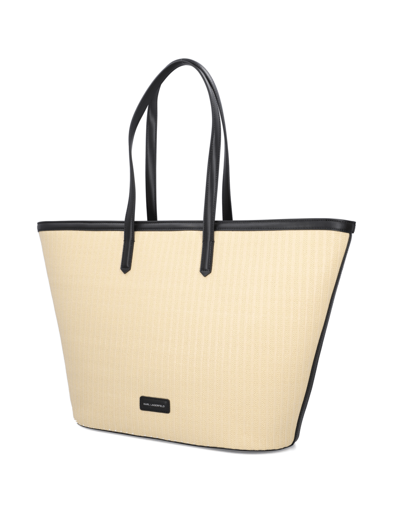 KARL-LAGERFELD-K/SIGNATURE-RAFFIA-MD-TOTE-bež