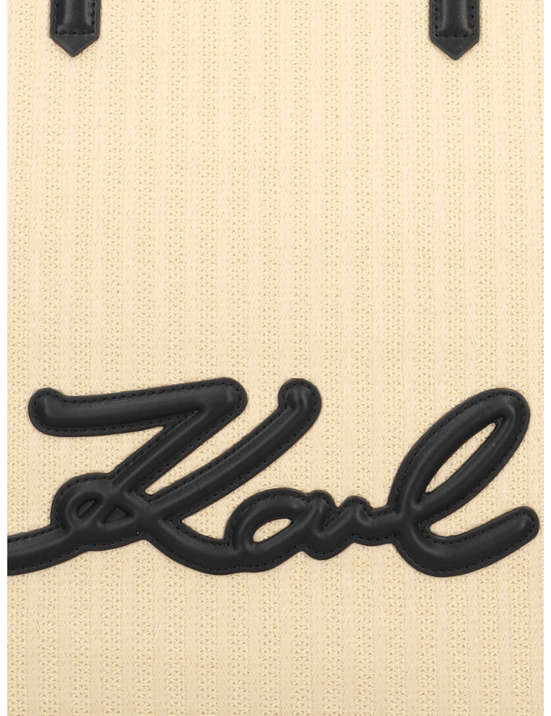 KARL-LAGERFELD-K/SIGNATURE-RAFFIA-MD-TOTE-bež
