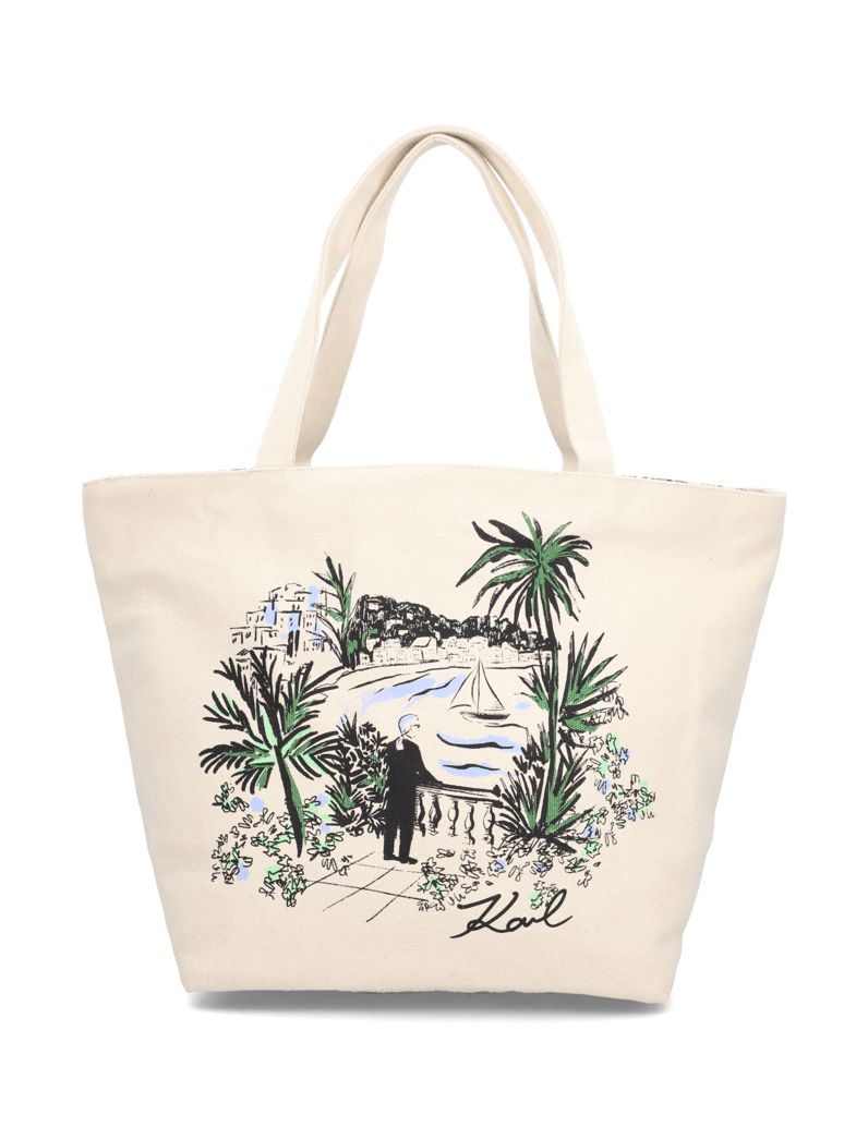 KARL-LAGERFELD-K/ESSENTIAL-REV-PRINT-SHOPPER-béžová