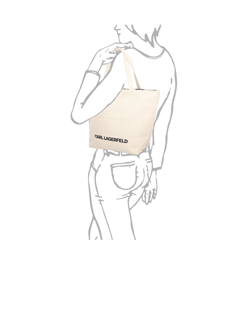 KARL-LAGERFELD-K/ESSENTIAL-REV-PRINT-SHOPPER-béžová