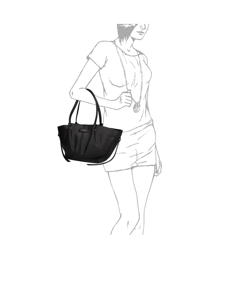 KARL-LAGERFELD-K/PIERCED-MD-TOTE-srebrna