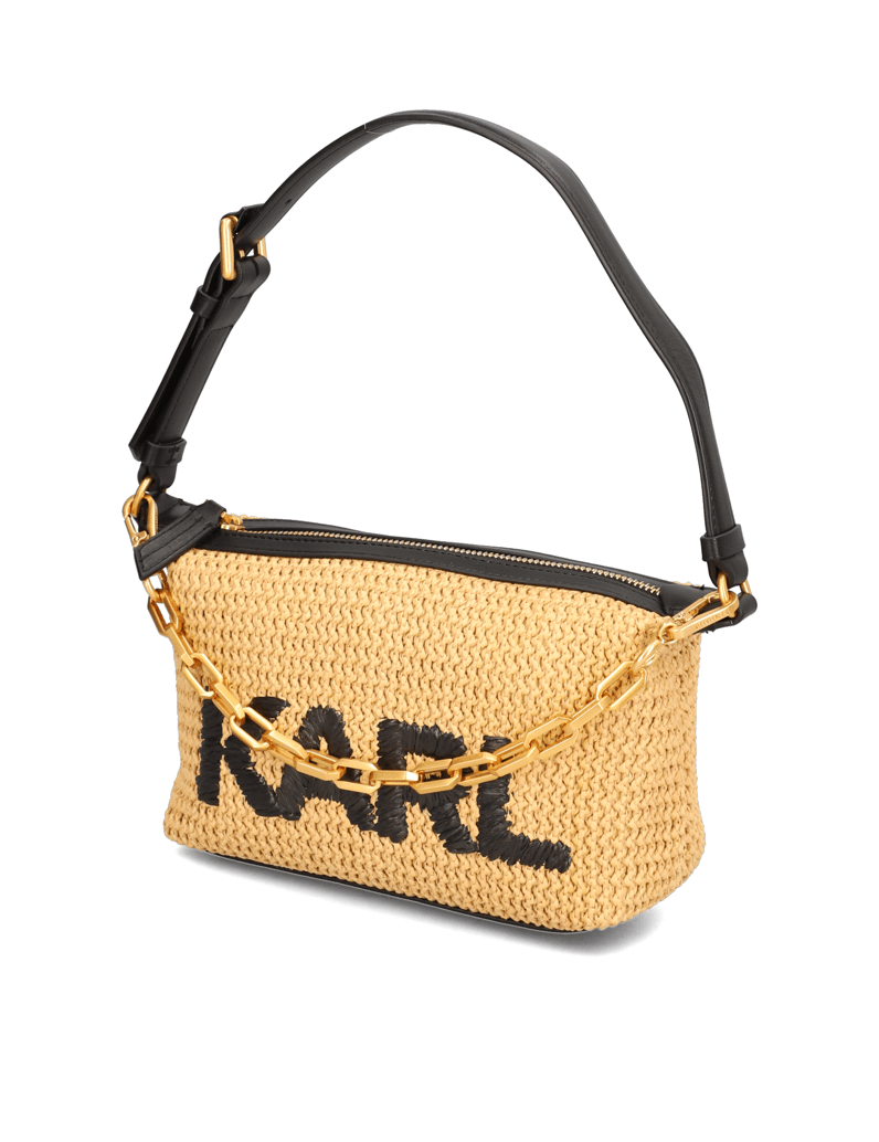 KARL-LAGERFELD-K/KUSHION-RAFFIA-SM-BAGUETTE