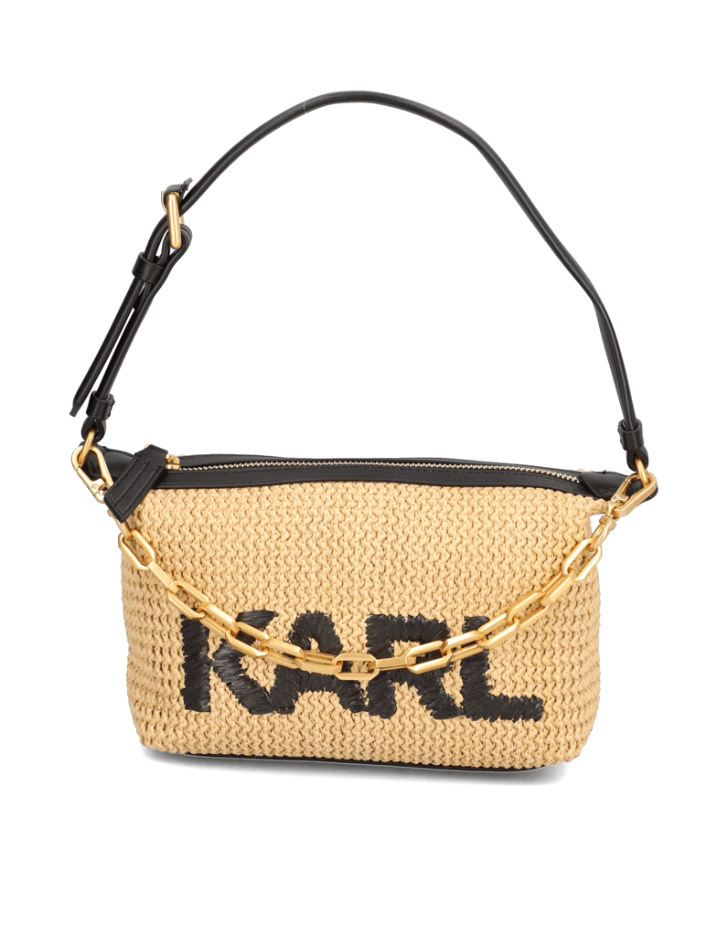 KARL-LAGERFELD-K/KUSHION-RAFFIA-SM-BAGUETTE