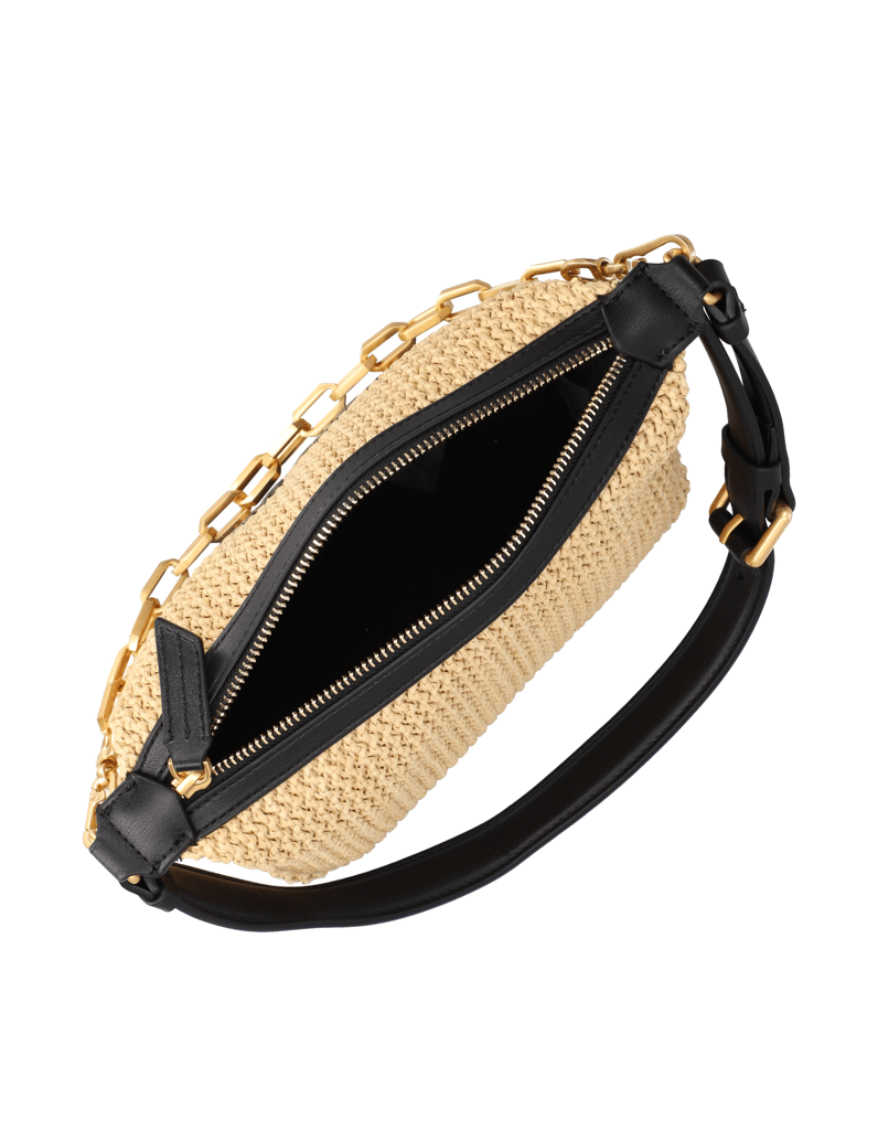 KARL-LAGERFELD-K/KUSHION-RAFFIA-SM-BAGUETTE