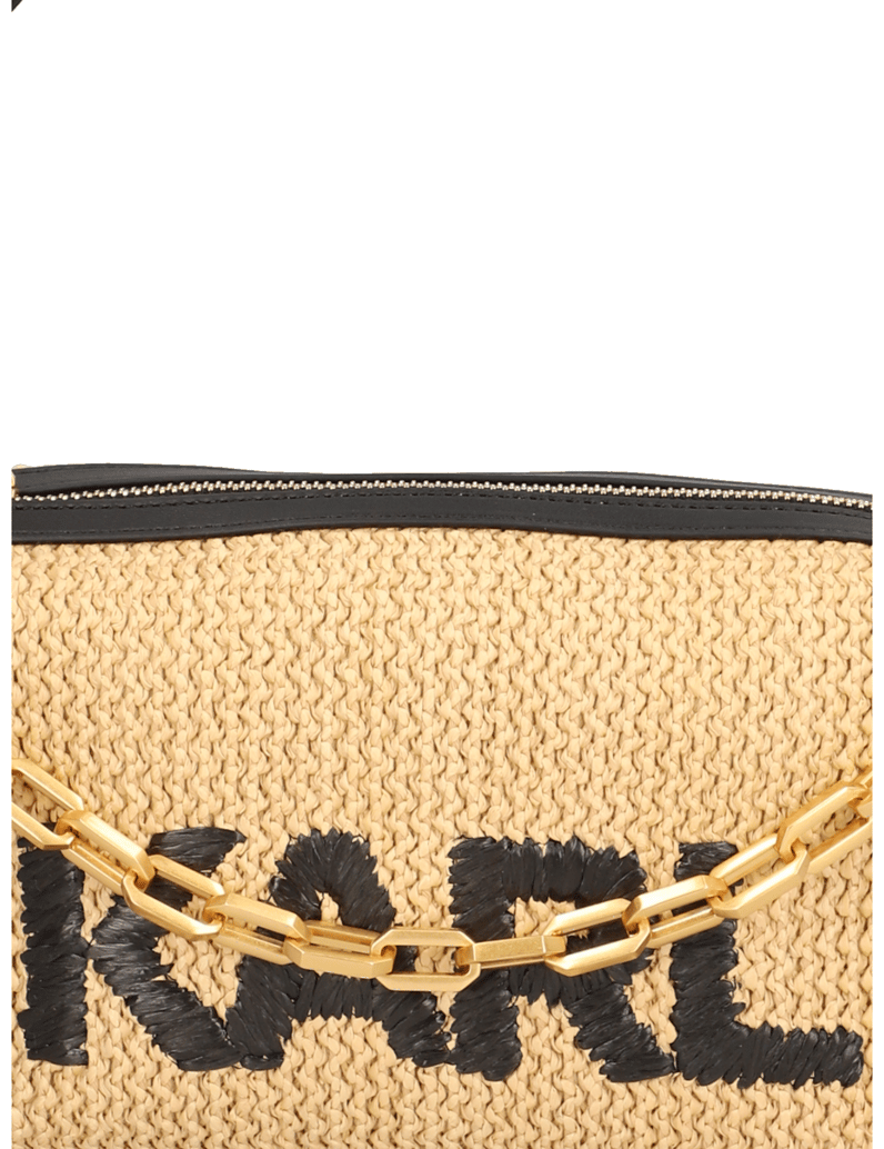 KARL-LAGERFELD-K/KUSHION-RAFFIA-SM-BAGUETTE