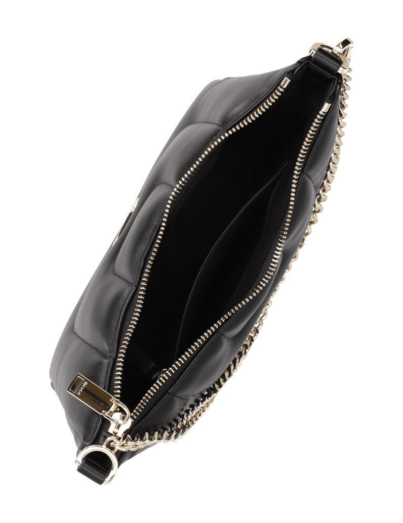 BOSS-Lederimitat-Mini-Bag-schwarz