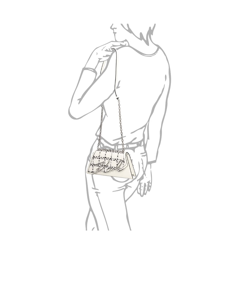 KARL-LAGERFELD-K/SIGNATURE-2.0-BOUCLE-SB-DB-weiss