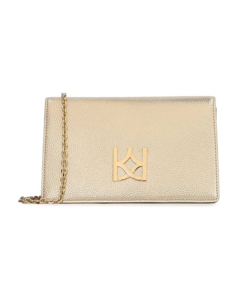 Kazar-Kleine-goldene-Tasche-an-einer-Kette-mit-gold