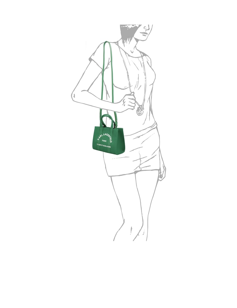 KARL-LAGERFELD-K/RSG-SQUARE-MINI-E/W-TOTE-zelena