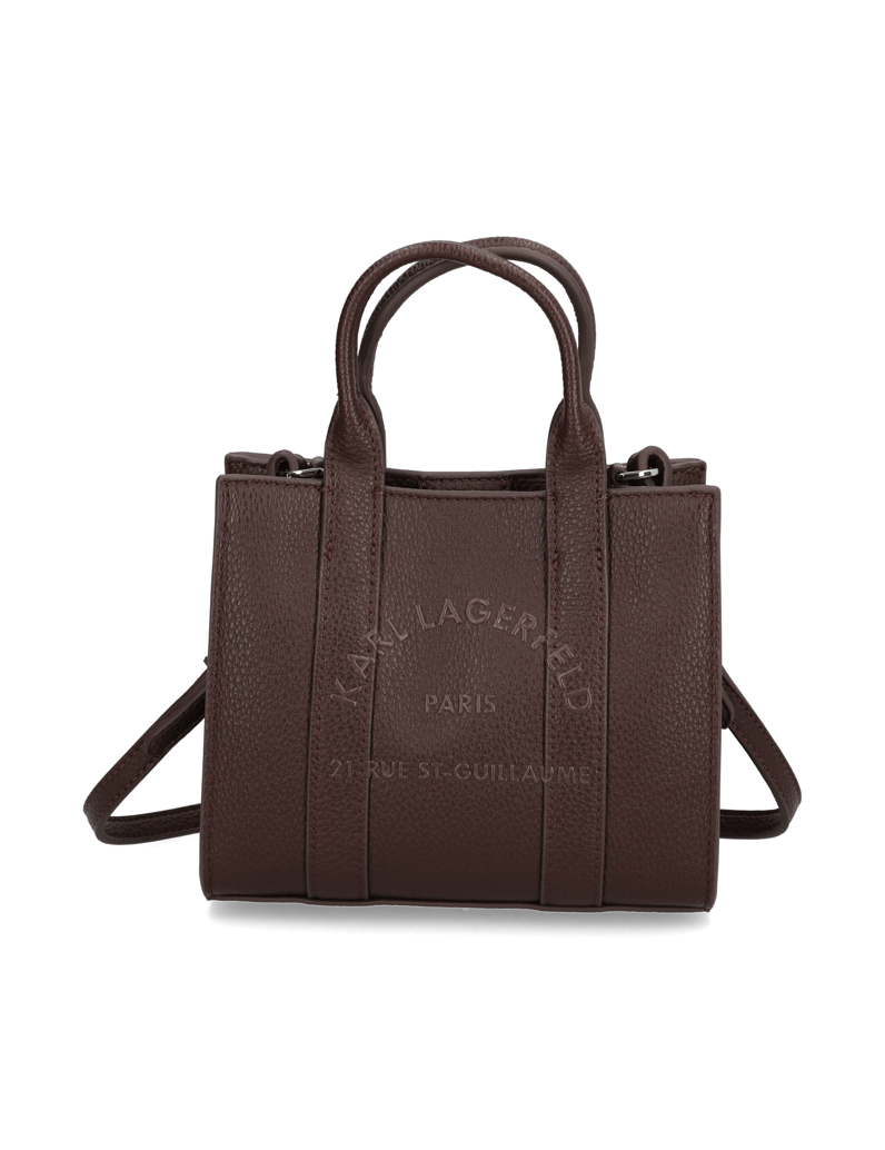 KARL-LAGERFELD-K/RSG-PEBBLE-MINI-SQUARE-TOTE-rjava