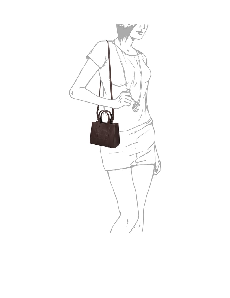 KARL-LAGERFELD-K/RSG-PEBBLE-MINI-SQUARE-TOTE-rjava