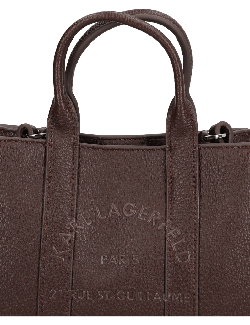 KARL-LAGERFELD-K/RSG-PEBBLE-MINI-SQUARE-TOTE-rjava