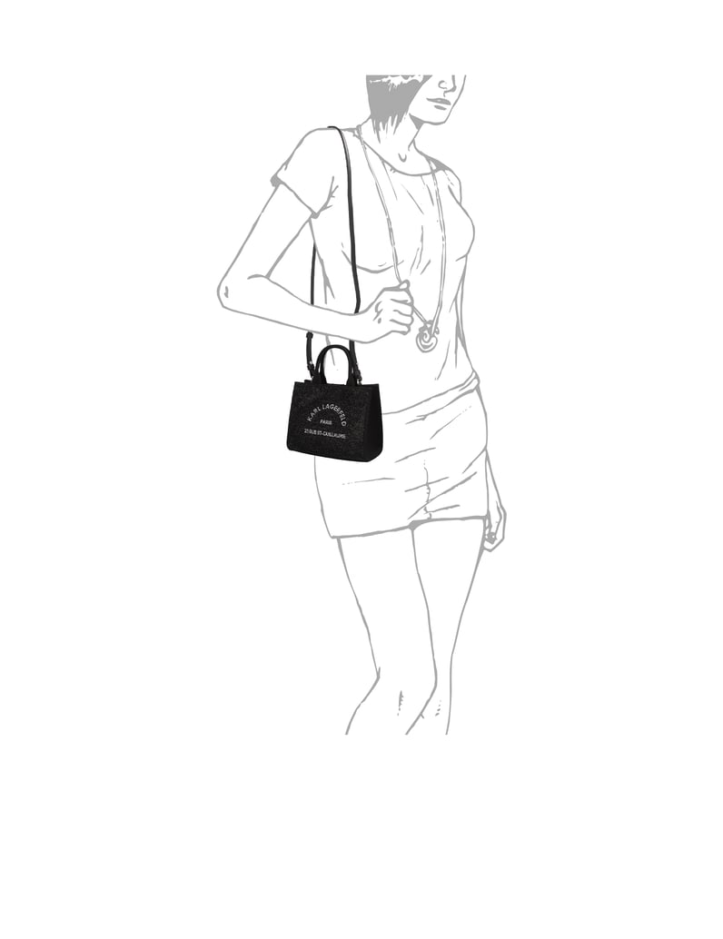 KARL-LAGERFELD-K/RSG-MINI-SQUARE-RH-TOTE-černá