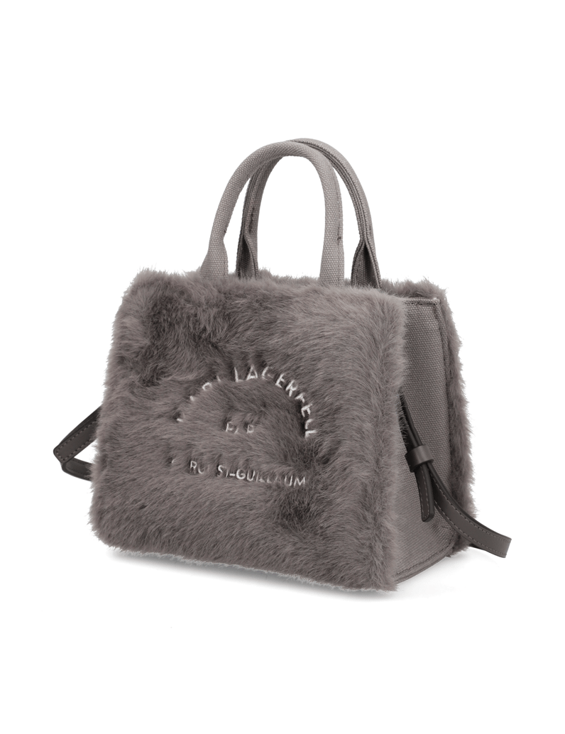 KARL-LAGERFELD-k/rsg-square-fur-mini-tote-siva
