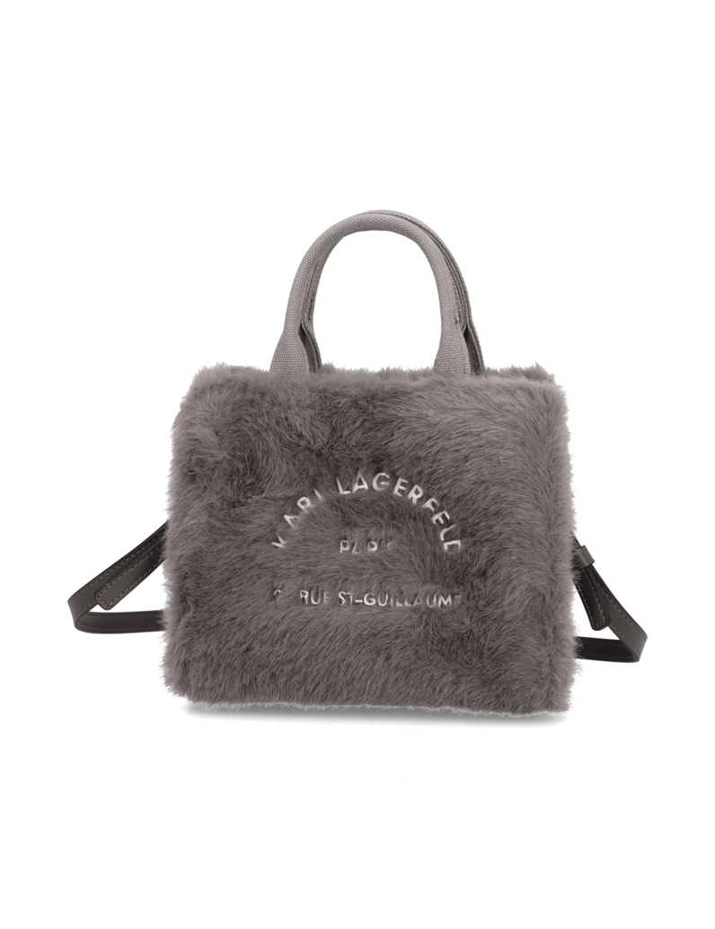 KARL-LAGERFELD-k/rsg-square-fur-mini-tote-siva