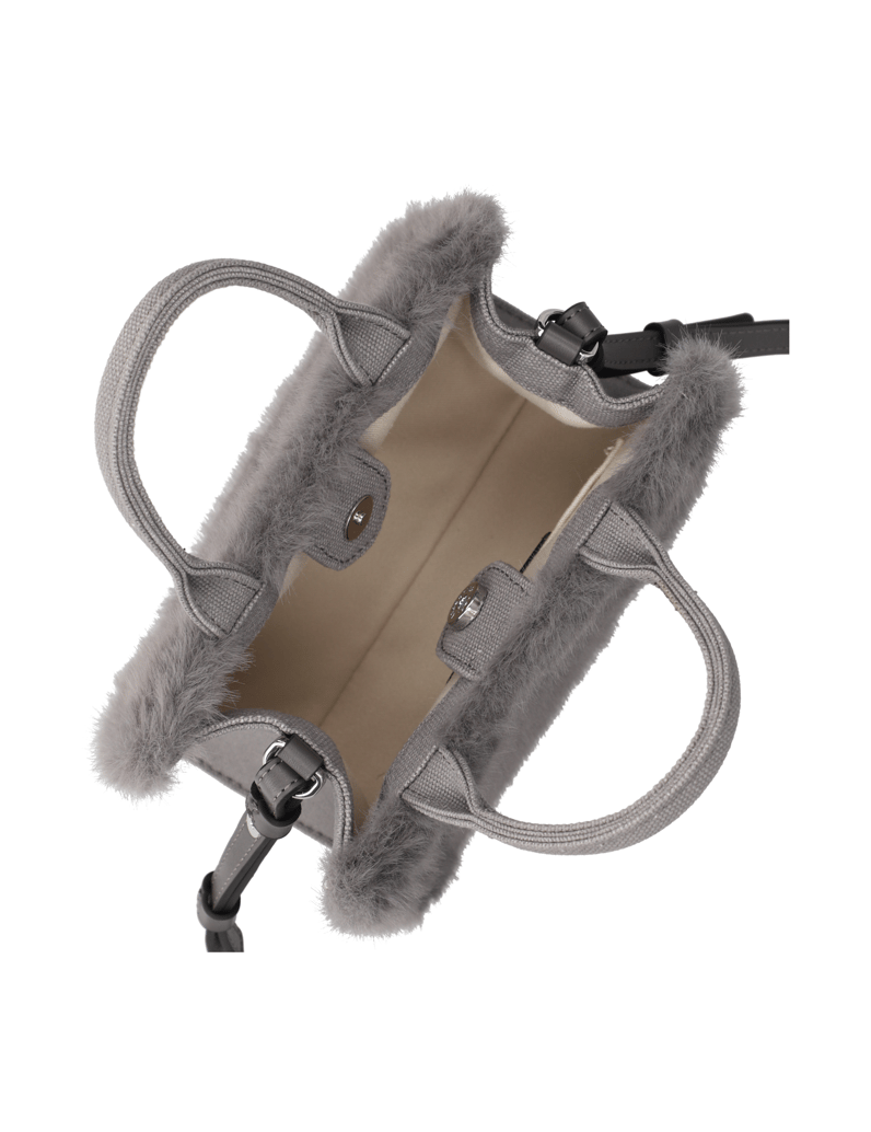KARL-LAGERFELD-k/rsg-square-fur-mini-tote-siva