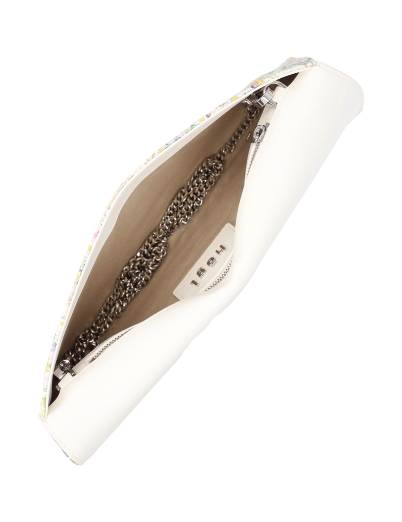 Högl-tekstil-clutch-torbica-večbarvno