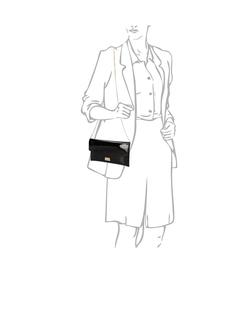 Högl-clutch-torbica-črna