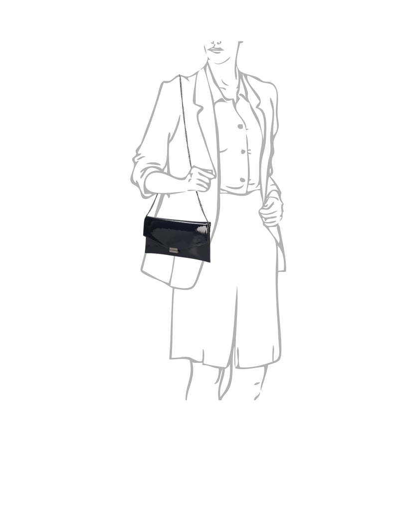 Högl-clutch-torbica-črna