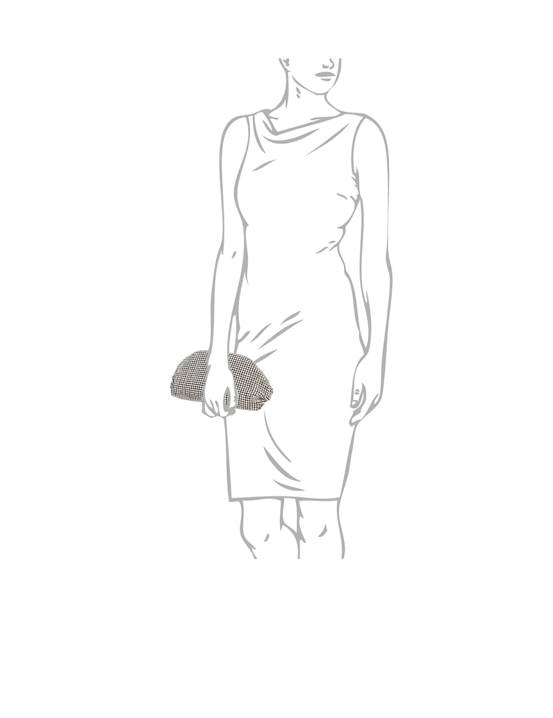 Kazar-clutch-torbica-srebrna