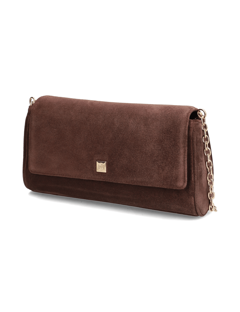 Högl-clutch-torbica-rjava