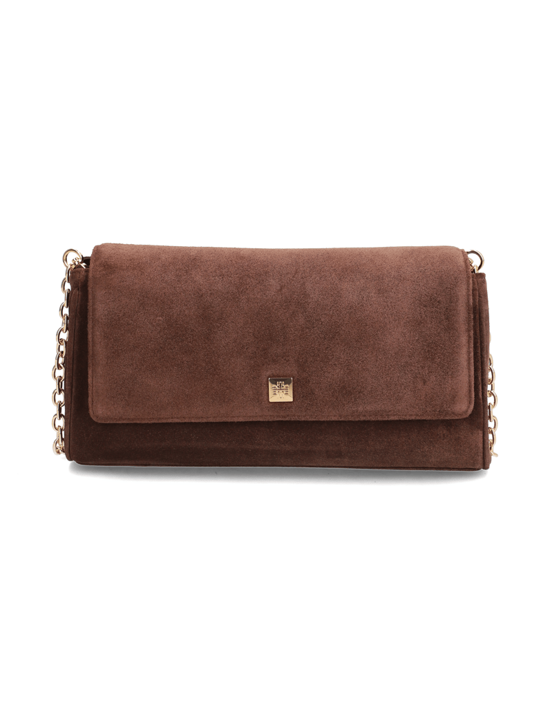 Högl-clutch-torbica-rjava