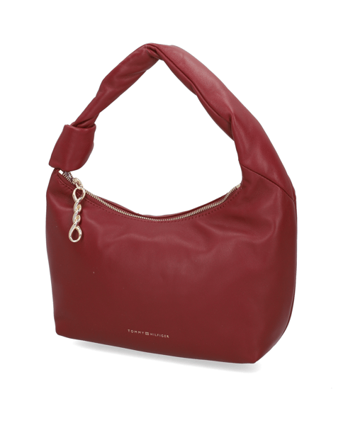 TOMMY TWIST LEATHER SHOULDER BAG