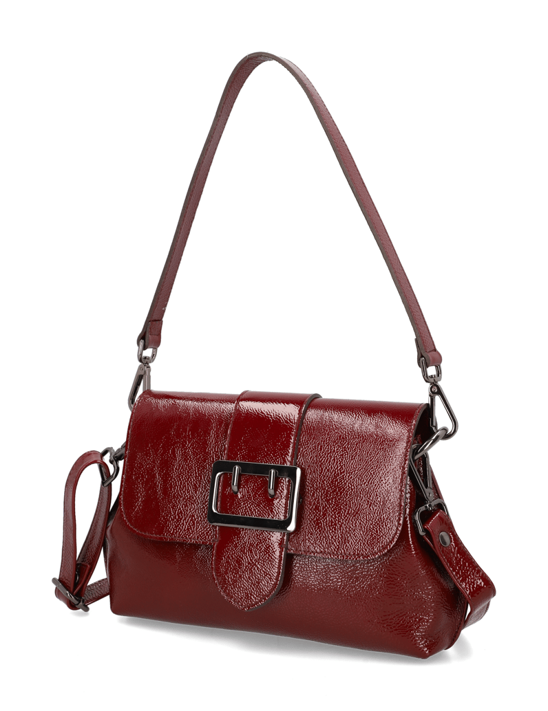 Pat-Calvin-Lackleder-Tasche-rot