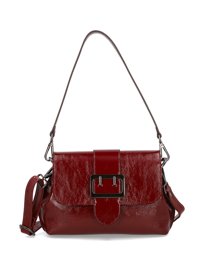 Pat-Calvin-Lackleder-Tasche-rot