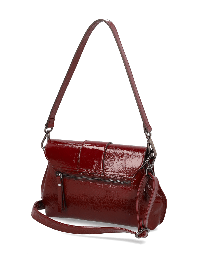 Pat-Calvin-Lackleder-Tasche-rot