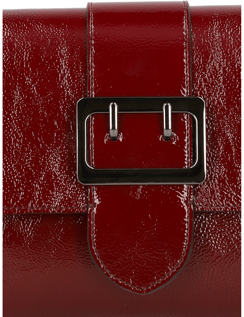 Pat-Calvin-Lackleder-Tasche-rot