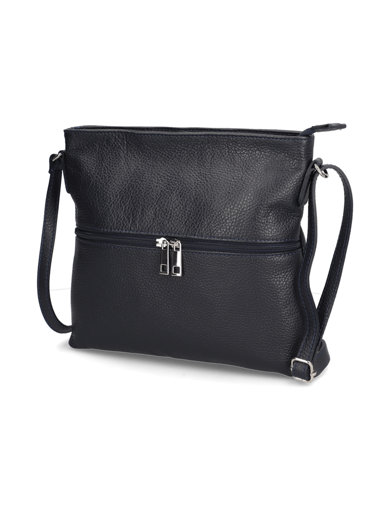 Lazzarini-hladká-koža-taška-cez-rameno-čierna