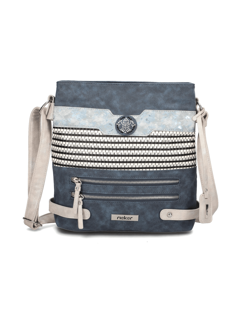 Rieker-imitácia-kože-taška-cez-rameno-modrá